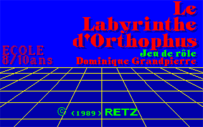 Le Labyrinthe d'Orthophus - Screenshot - Game Title Image