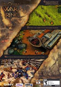 The Lord of the Rings: War of the Ring - Box - Back Image