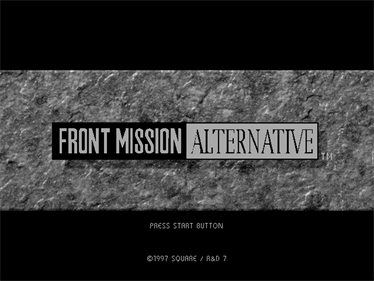 Front Mission Alternative - Screenshot - Game Title Image