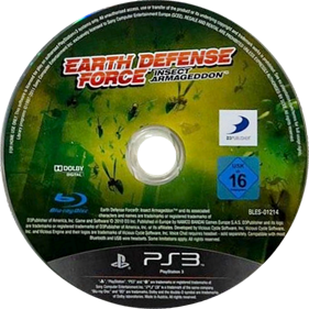 Earth Defense Force Insect Armageddon - Disc Image