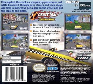 Crazy Taxi: Catch a Ride - Box - Back Image