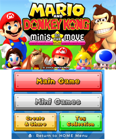 Mario and Donkey Kong: Minis on the Move - Screenshot - Game Title Image