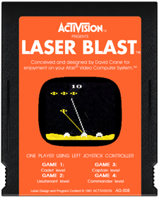 Laser Blast - Fanart - Cart - Front