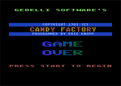 Candy Factory - Screenshot - Game Title Image