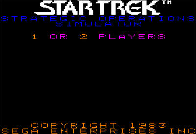 Star Trek: Strategic Operations Simulator - Screenshot - Game Title Image