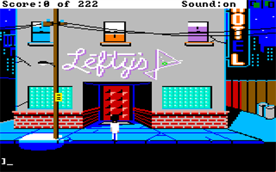 Leisure Suit Larry In the Land of the Lounge Lizards - Screenshot - Gameplay Image