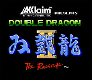 Double Dragon II: The Revenge - Screenshot - Game Title Image