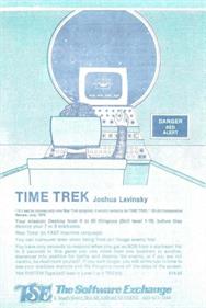 Time Trek - Advertisement Flyer - Front Image