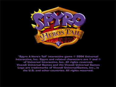 Spyro: A Hero's Tail - Screenshot - Game Title Image
