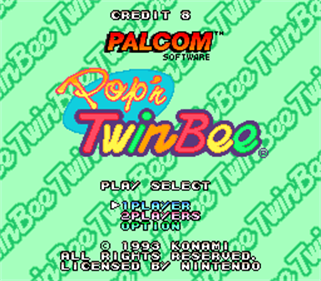 Pop'n TwinBee - Screenshot - Game Title Image
