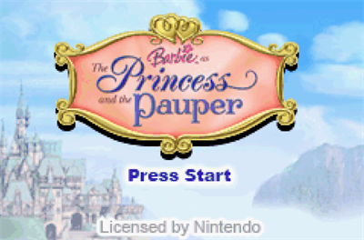 Barbie: The Princess and the Pauper - Screenshot - Game Title Image