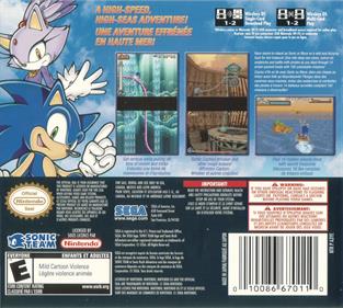 Sonic Rush Adventure - Box - Back Image