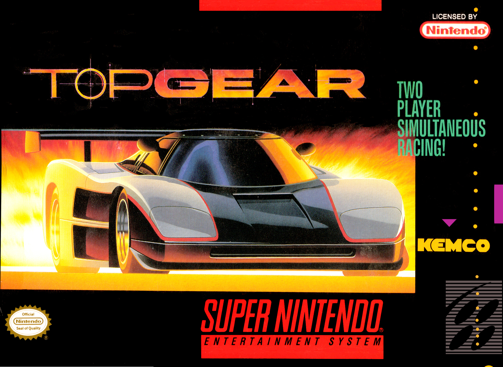Cartucho Fita Top Gear 1 Para Super Nintendo Snes
