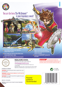 Dragon Quest Swords: The Masked Queen and the Tower of Mirrors - Box - Back Image