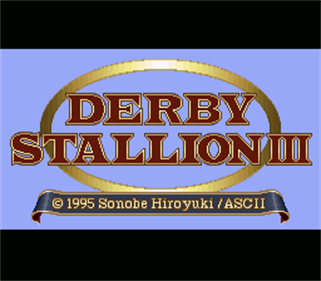 Derby Stallion III - Screenshot - Game Title Image