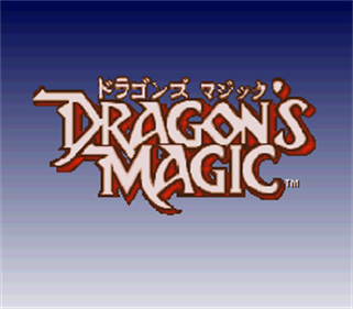 Dragon's Lair - Screenshot - Game Title Image