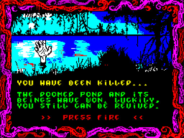 The Doom of the Pond - Screenshot - Game Over Image