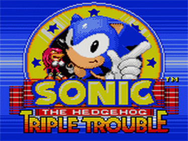 Sonic the Hedgehog: Triple Trouble - Screenshot - Game Title Image