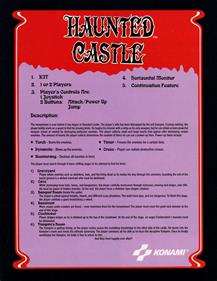 Haunted Castle - Advertisement Flyer - Back Image