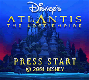 Disney's Atlantis: The Lost Empire - Screenshot - Game Title Image