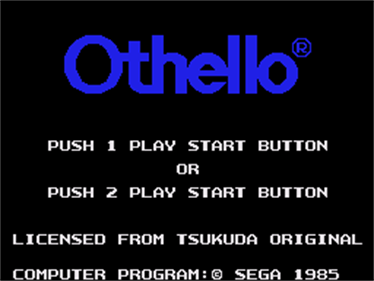 Othello - Screenshot - Game Title Image