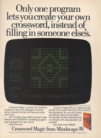 Crossword Magic - Advertisement Flyer - Front Image