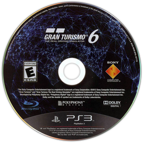 Gran Turismo 6 - Disc Image