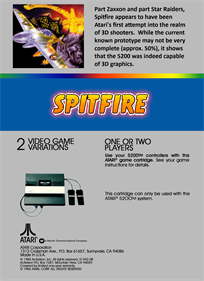 Spitfire - Box - Back Image