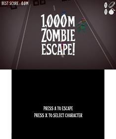 1,000m Zombie Escape! - Screenshot - Game Title Image