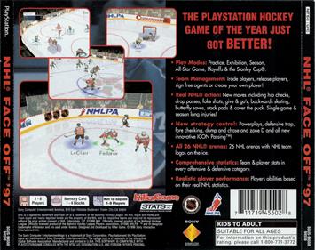 NHL FaceOff '97 - Box - Back Image