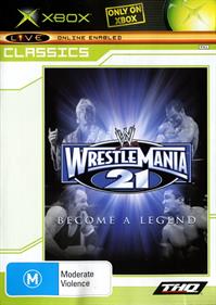 Wrestle Mania 21 - Box - Front Image