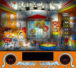 Bad Cats - Arcade - Marquee Image