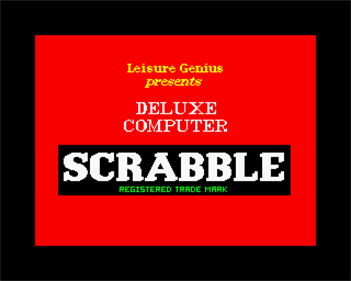Computer Scrabble De Luxe - Screenshot - Game Title Image