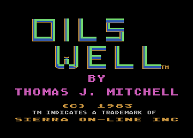 Oil's Well - Screenshot - Game Title Image