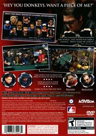 World Series of Poker 2008: Battle for the Bracelets - Box - Back Image
