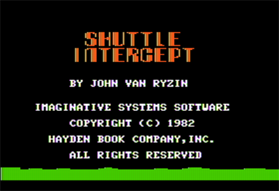 Shuttle Intercept - Screenshot - Game Title Image