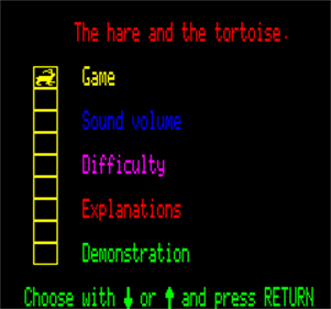 The Hare and the Tortoise - Screenshot - Game Title Image