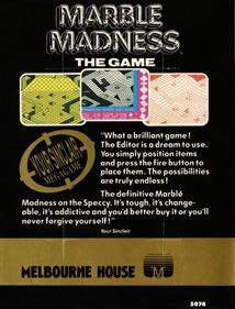 Marble Madness: Deluxe Edition - Box - Back Image