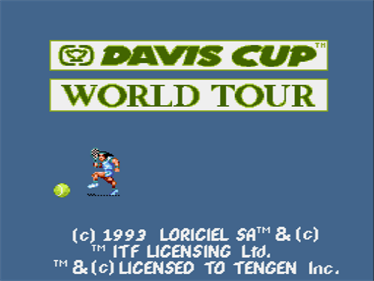 Davis Cup Tennis - Screenshot - Game Title Image