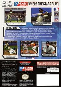All-Star Baseball 2003 - Box - Back Image