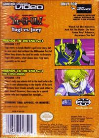 Game Boy Advance Video: Yu-Gi-Oh!: Yugi vs. Joey - Box - Back Image