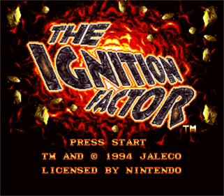 The Ignition Factor - Screenshot - Game Title Image