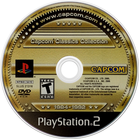 Capcom Classics Collection - Disc Image