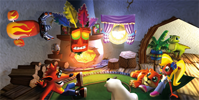 Crash Bandicoot: Warped - Fanart - Background Image