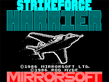 Strike Force Harrier  - Screenshot - Game Title Image