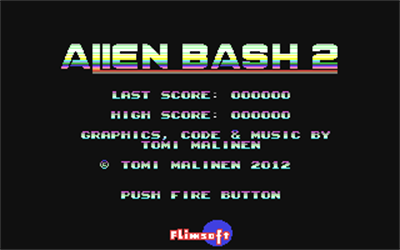 Alien Bash 2 - Screenshot - Game Title Image