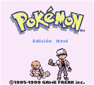 Pokémon Blue Version - Screenshot - Game Title Image