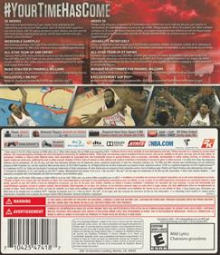 NBA 2K15 - Box - Back Image