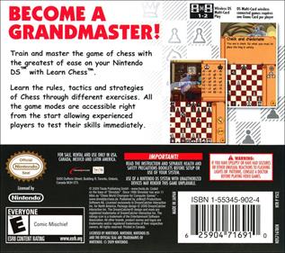 Learn Chess - Box - Back Image