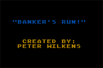 Banker's Run! - Screenshot - Game Title Image